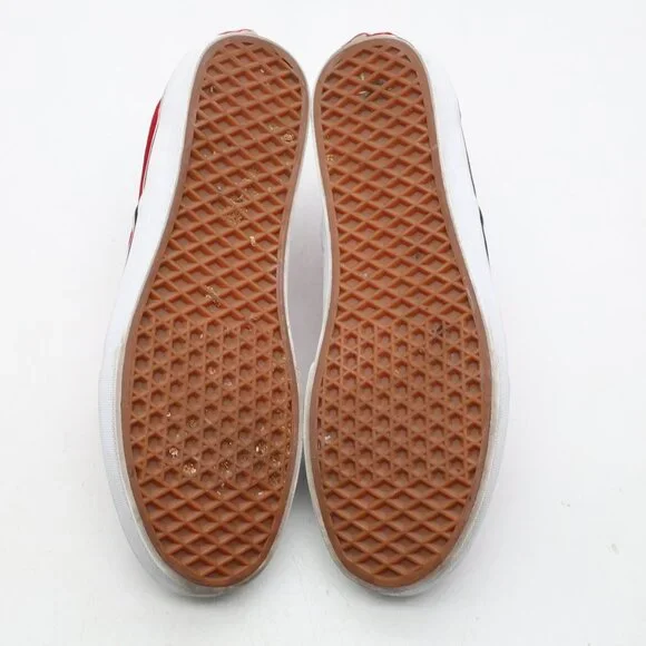 Vans Classic Slip On Jawbones Men's Size 10 Black Red Athletic Sneakers - Picture 7 of 9